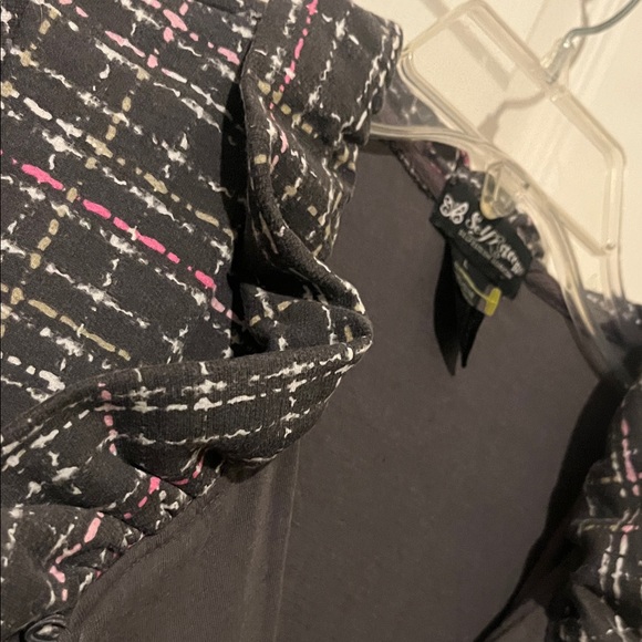 Self Esteem Black and Pink Plaid Blazer - Picture 2 of 9